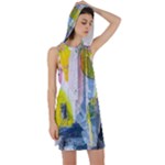 Graffiti Graphic Racer Back Hoodie Dress