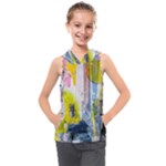 Graffiti Graphic Kids  Sleeveless Hoodie