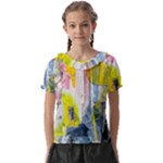 Graffiti Graphic Kids  Frill Chiffon Blouse