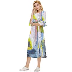 Double Cuff Midi Dress 