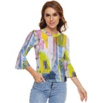 Graffiti Graphic Bell Sleeve Top