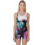 Graffiti Grunge One Piece Boyleg Swimsuit