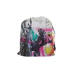 Graffiti Grunge Drawstring Pouch (Medium)