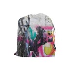 Graffiti Grunge Drawstring Pouch (Large)