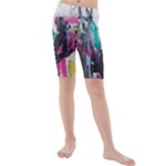 Graffiti Grunge Kids  Mid Length Swim Shorts