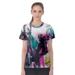 Graffiti Grunge Women s Sport Mesh Tee