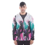 Graffiti Grunge Men s Hooded Windbreaker