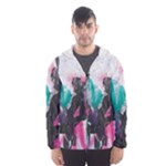 Graffiti Grunge Men s Hooded Windbreaker