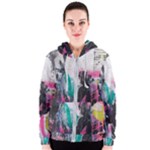 Graffiti Grunge Women s Zipper Hoodie