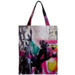 Graffiti Grunge Zipper Classic Tote Bag