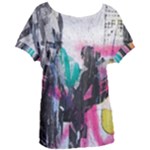 Graffiti Grunge Women s Oversized Tee