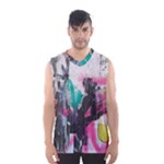 Graffiti Grunge Men s Basketball Tank Top