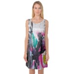 Graffiti Grunge Sleeveless Satin Nightdress