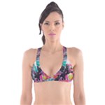 Graffiti Grunge Plunge Bikini Top