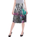 Graffiti Grunge Midi Beach Skirt