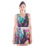 Graffiti Grunge Scoop Neck Skater Dress