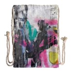 Graffiti Grunge Drawstring Bag (Large)