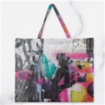 Graffiti Grunge Zipper Large Tote Bag