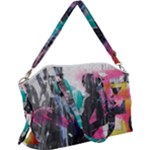 Graffiti Grunge Canvas Crossbody Bag