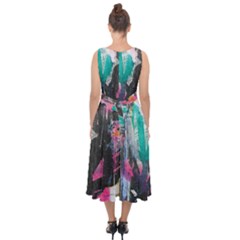 Midi Tie-Back Chiffon Dress 