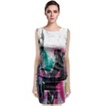 Graffiti Grunge Classic Sleeveless Midi Dress