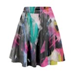 Graffiti Grunge High Waist Skirt