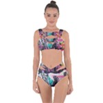 Graffiti Grunge Bandaged Up Bikini Set 