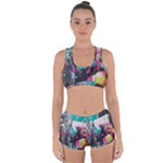 Graffiti Grunge Racerback Boyleg Bikini Set