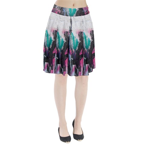 Graffiti Grunge Pleated Skirt from ArtsNow.com