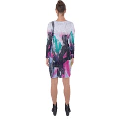 Asymmetric Cut-Out Shift Dress 