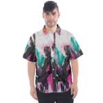 Graffiti Grunge Men s Short Sleeve Shirt