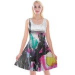 Graffiti Grunge Reversible Velvet Sleeveless Dress