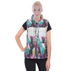 Graffiti Grunge Women s Button Up Vest from ArtsNow.com