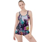 Graffiti Grunge Boyleg Tankini Set 