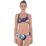 Graffiti Grunge Criss Cross Bikini Set