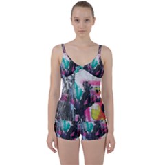 Tie Front Two Piece Tankini 