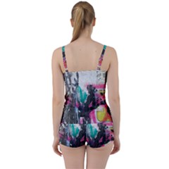 Tie Front Two Piece Tankini 