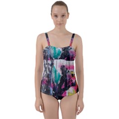 Twist Front Tankini Set 