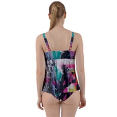 Twist Front Tankini Set 