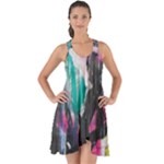 Graffiti Grunge Show Some Back Chiffon Dress