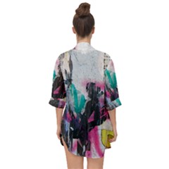 Open Front Chiffon Kimono 