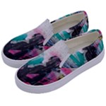 Graffiti Grunge Kids  Canvas Slip Ons