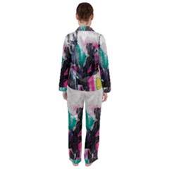 Women s Long Sleeve Satin Pajamas Set	 