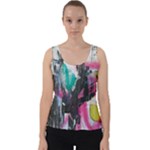 Graffiti Grunge Velvet Tank Top