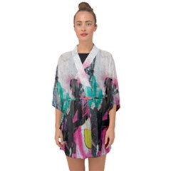 Half Sleeve Chiffon Kimono 