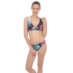 Graffiti Grunge Classic Banded Bikini Set 