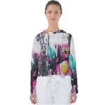 Graffiti Grunge Women s Slouchy Sweat