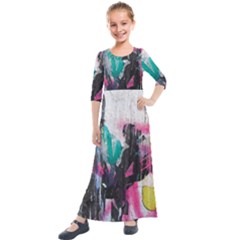 Kids  Quarter Sleeve Maxi Dress 