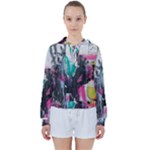 Graffiti Grunge Women s Tie Up Sweat