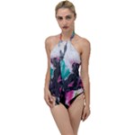 Graffiti Grunge Go with the Flow One Piece Swimsuit